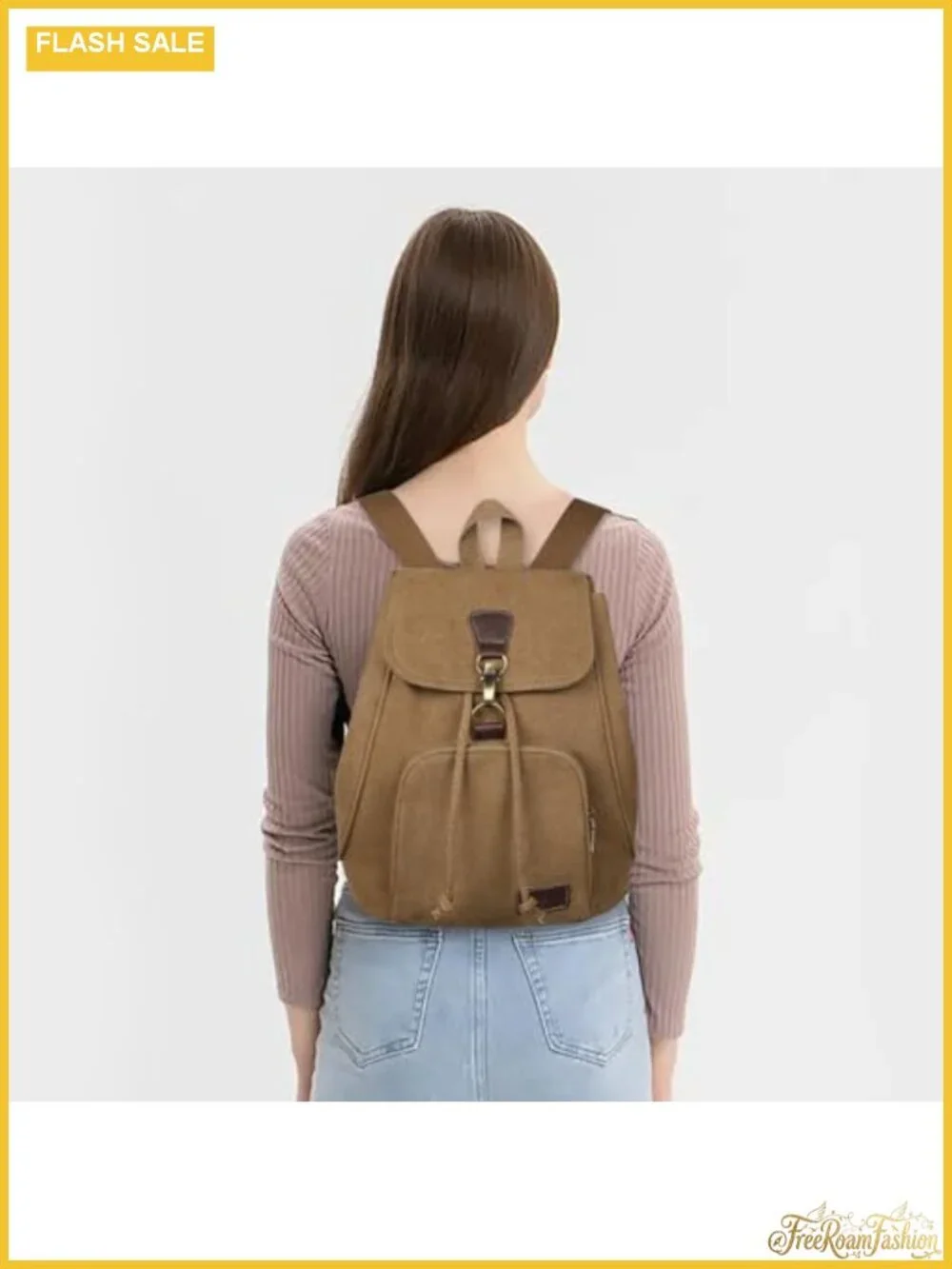 Canvas Mini Backpack Purse Women's Fashion Daypack Travel Work College